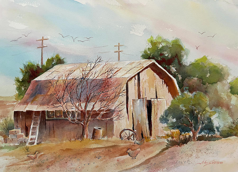 Toms Barn Painting by John Svenson