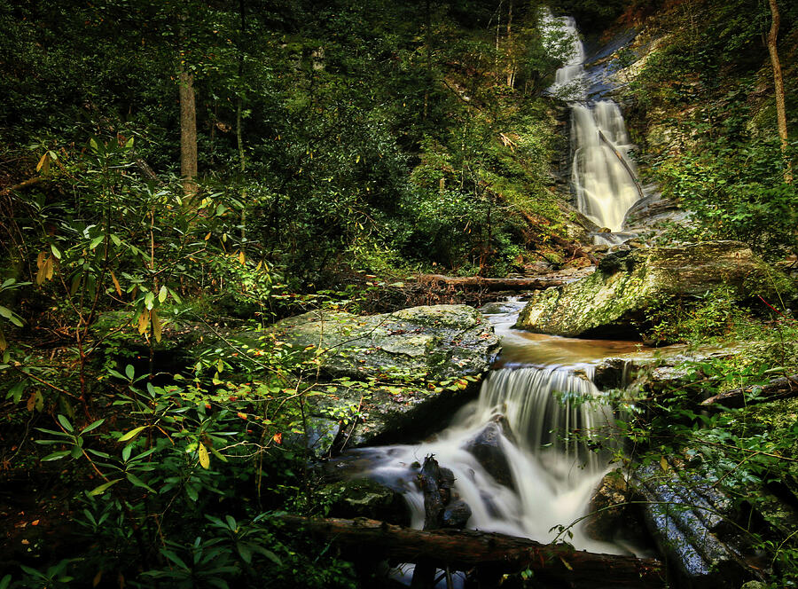 Toms Creek Falls North Carolina 2 Photograph by Judy Vincent