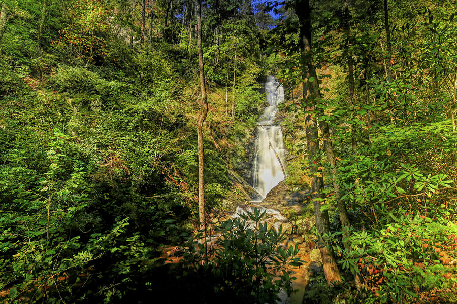 Waterfall Photograph - Toms Creek Falls North Carolina 3 by Judy Vincent