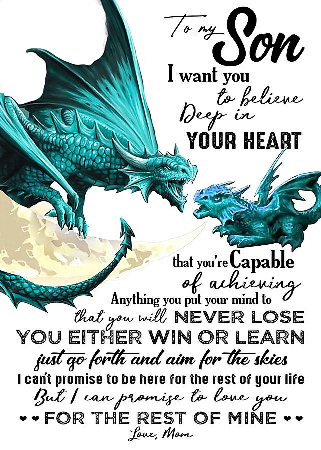 Tomyson POSTER TO MY SON DRAGON I WANT YOU Digital Art by Gambrel ...