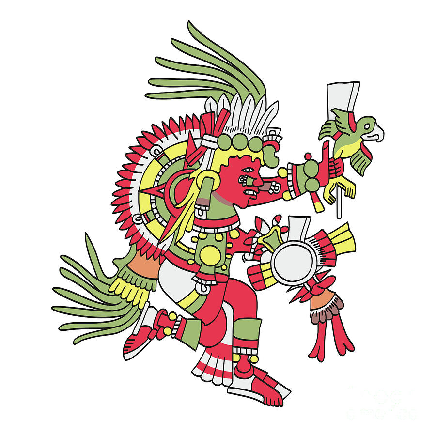 Tonatiuh, the fifth sun or Nahui Ollin, an Aztec sun god Digital Art by ...