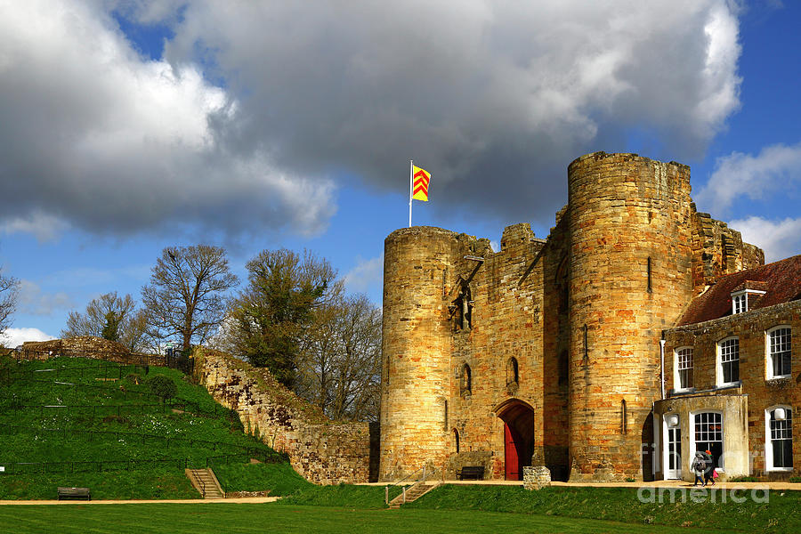 Tonbridge Castle gatehouse and motte Kent England Photograph by James Brunker