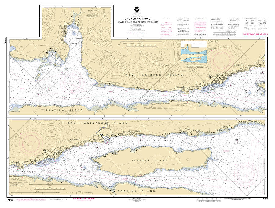 Tongass Narrows Including Ward Cove And Ketchikan Harbor Alaska, Noaa