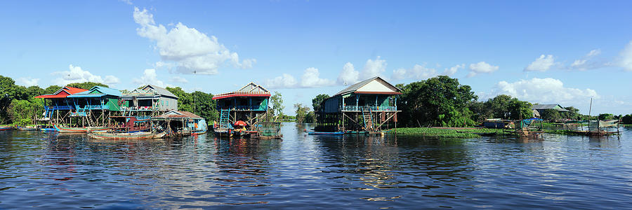Tonlesap lake cambodia floating village 2 Photograph by Sonny Ryse