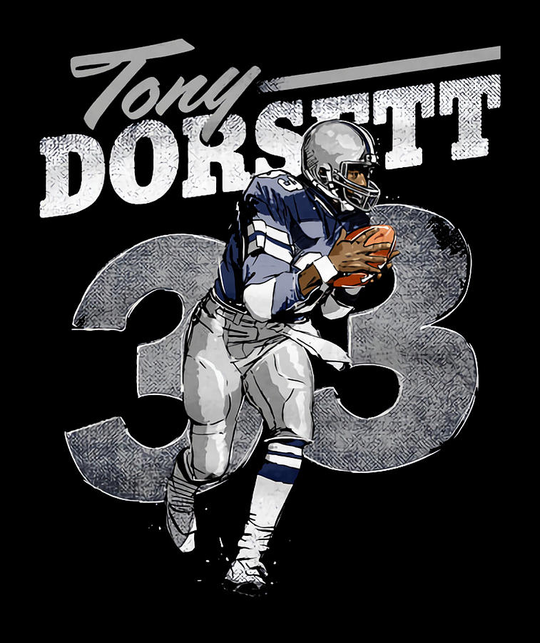 Tony Dorsett Retro R Women's T-Shirt by Kelvin Kent - Pixels