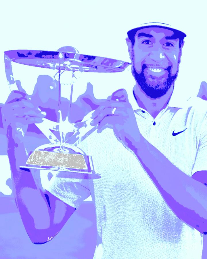 Golf Painting - Tony Finau by Jack Bunds Golf Painting - Tony Finau by Jack Bunds