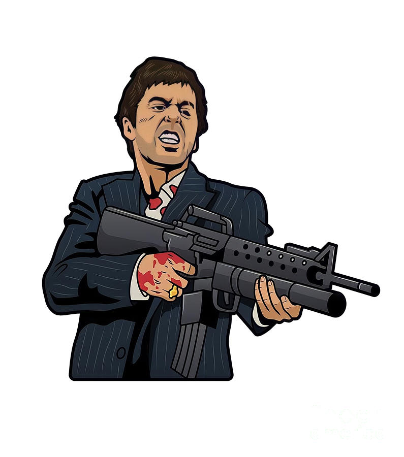 Tony Montana - Scarface FCk Sosa Digital Art by Herrybert