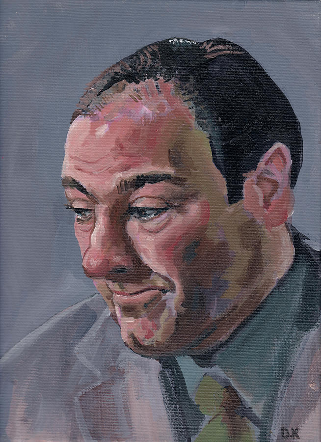 Oil Portrait Painting - Tony Soprano by Dan Kretschmer