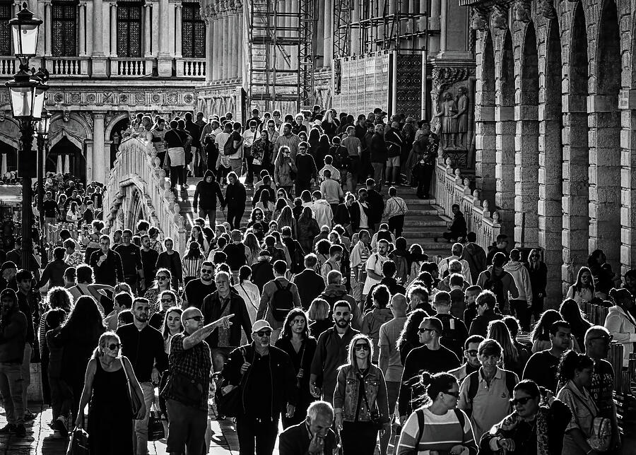 Too Many Tourists In Venice Photograph by Elvira Peretsman