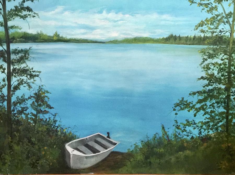 Tooley Pond Painting by Janet Visser