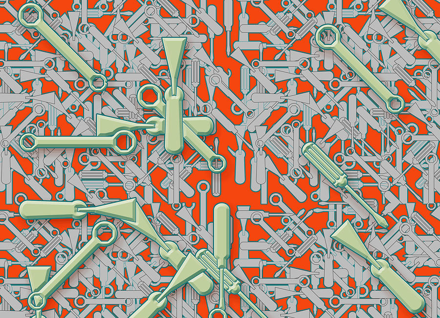 Tools Digital Art by Norman Adams Pixels