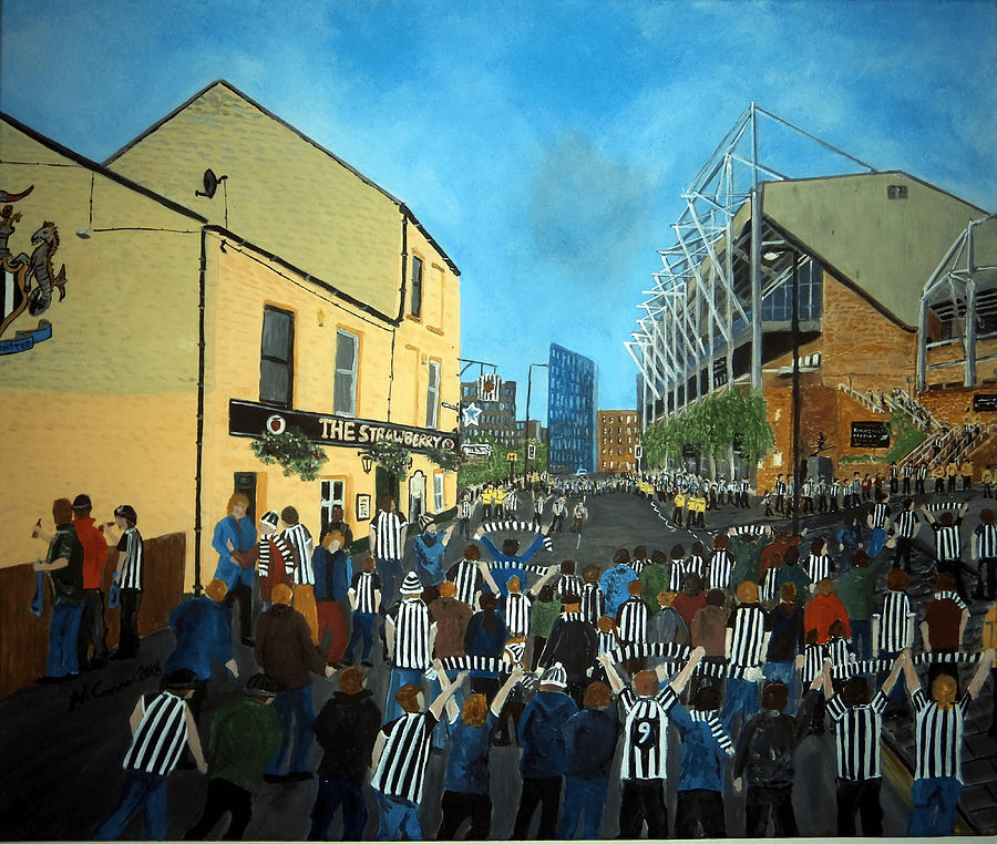 Toon Army Newcastle United Canvas Print Painting By Craig Ellie 