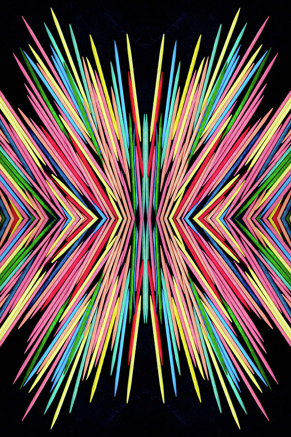 Abstract Photograph - Toothpick Fusion     Abstract Pattern by Nancy Jacobson