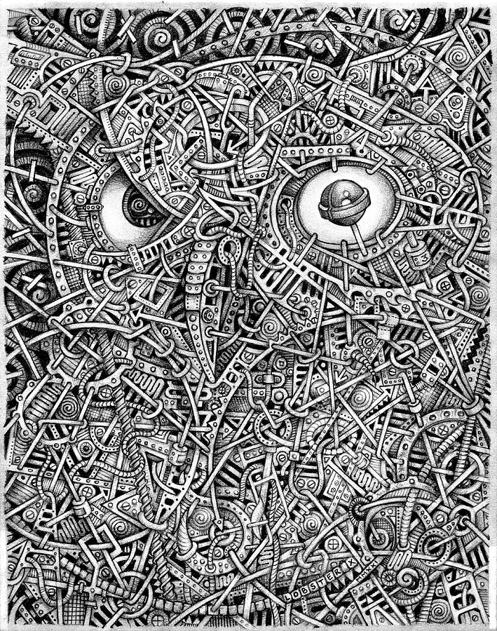 Owl Drawing - Tootsie by Larry McFall