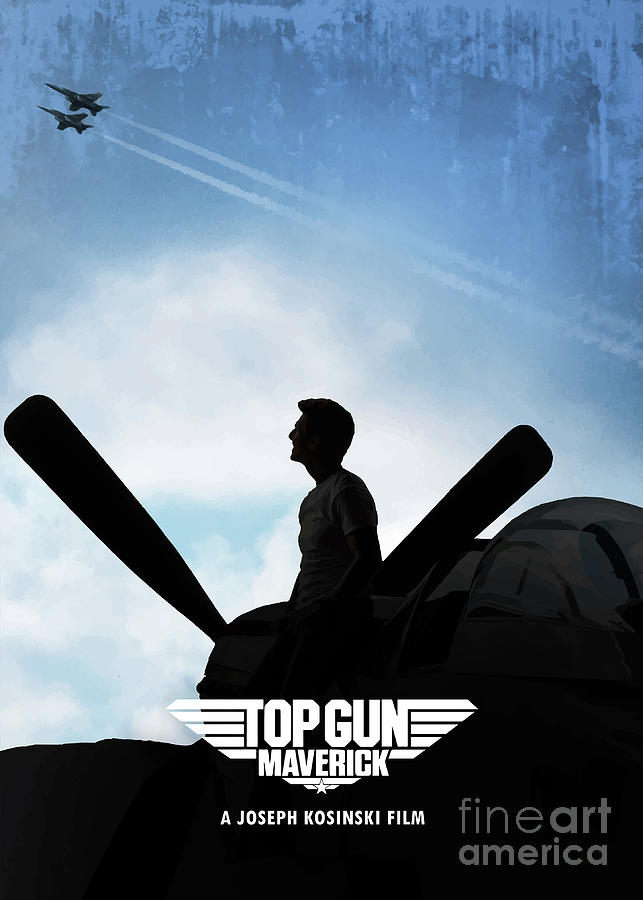 Tom Cruise Digital Art - Top Gun Maverick by Bo Kev