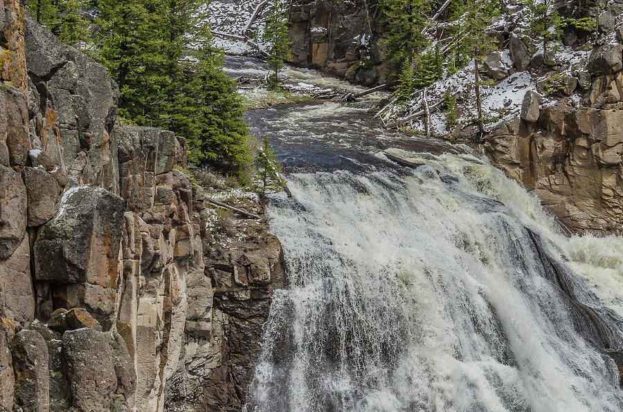 Top Of Gibbon Falls Photograph by Yeates Photography