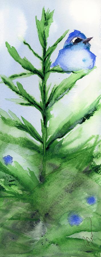 Top of the Fir Tree Painting by Dawn Derman