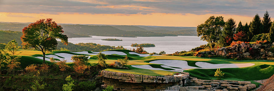 Top Of The Rock Golf Course Autumn Sunset Panorama Photograph by Gregory Ballos