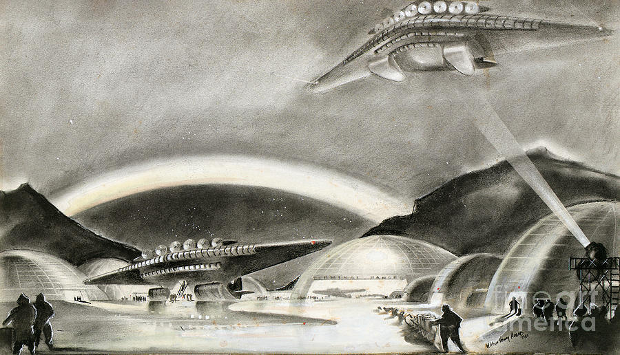 Top Of The World, 1943 Drawing by Henry Wilbur Adams