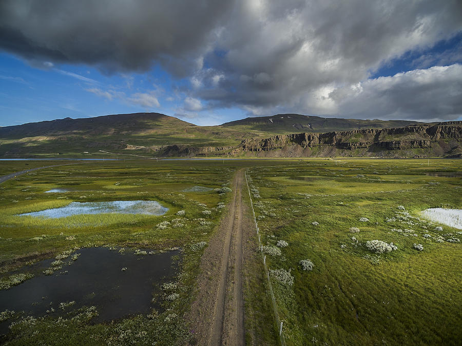 Top view- Eastern Landscape, Iceland Photograph by Arctic-Images