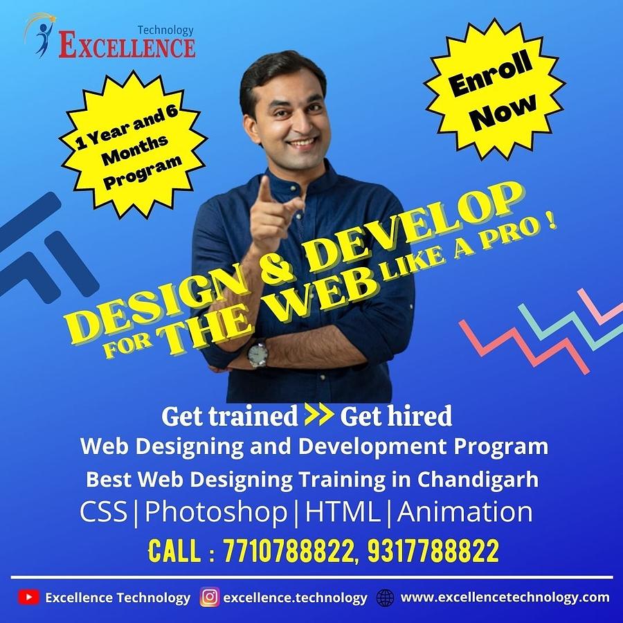 Top Web Designing Training in Chandigarh Digital Art by Excellence ...