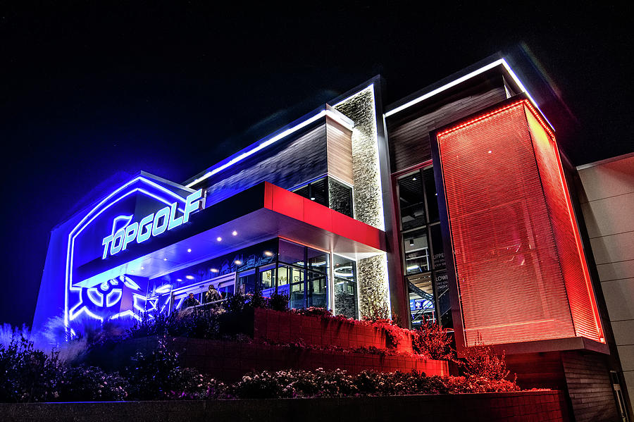 Topgolf Entertainment Action Sport Venue In Charlotte North Caro Photograph by Alex Grichenko
