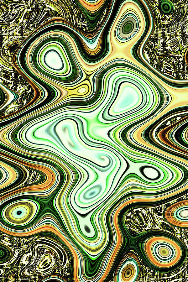 Topographical Digital Art by Tom Janca