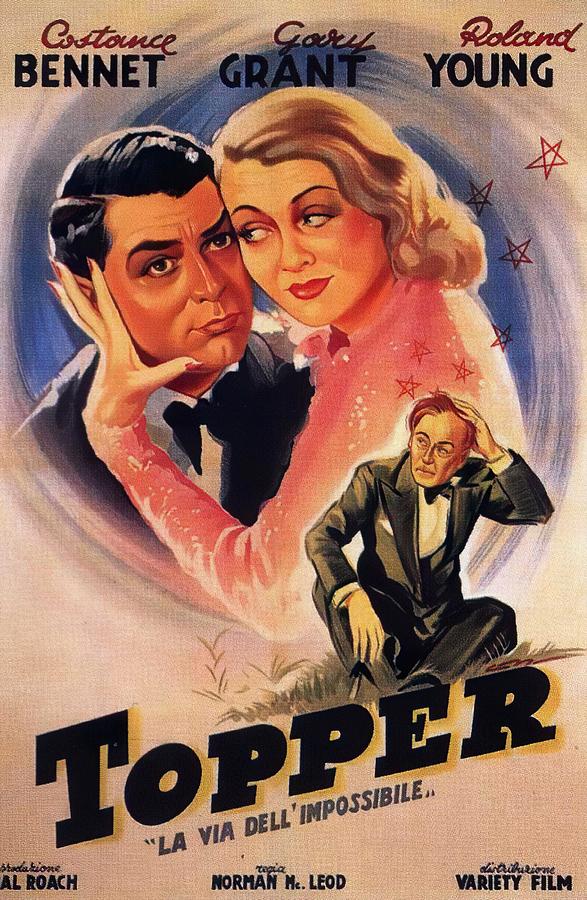 Topper - 1937 Mixed Media by Movie World Posters