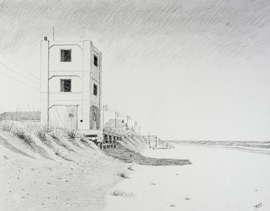 Topsail Tower Drawing by Tesh Parekh