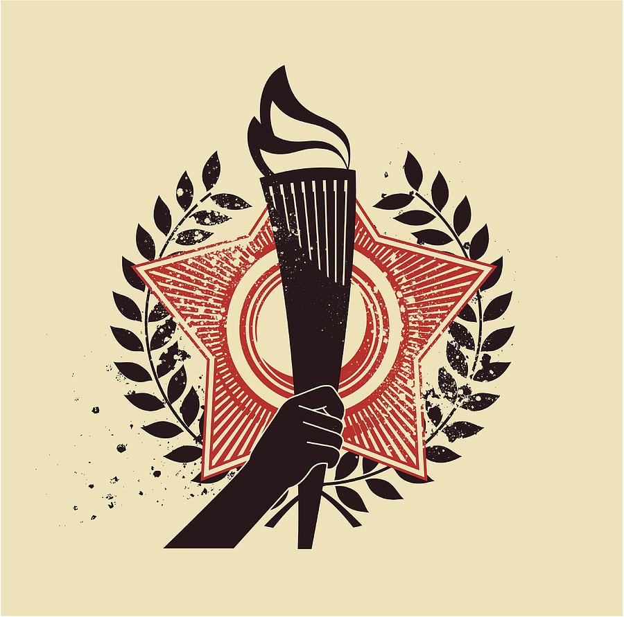 Torch emblem Drawing by Kycstudio