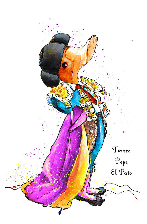 Torero Pepe El Pato Painting by Miki De Goodaboom