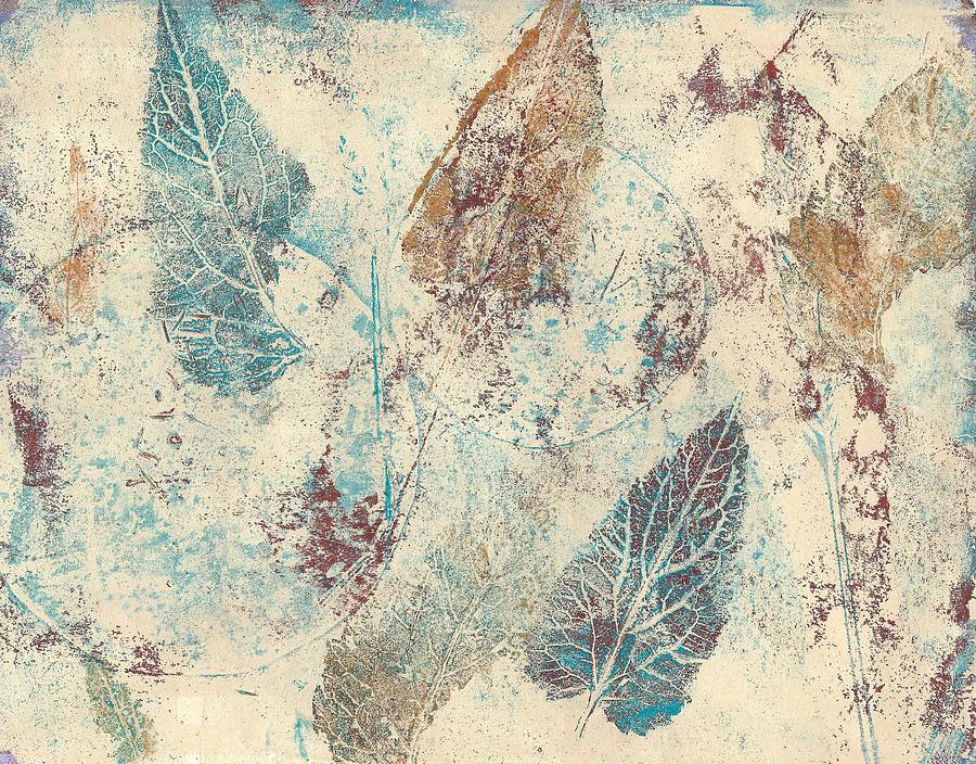 Torn Leaf Painting by Ruth Kamenev