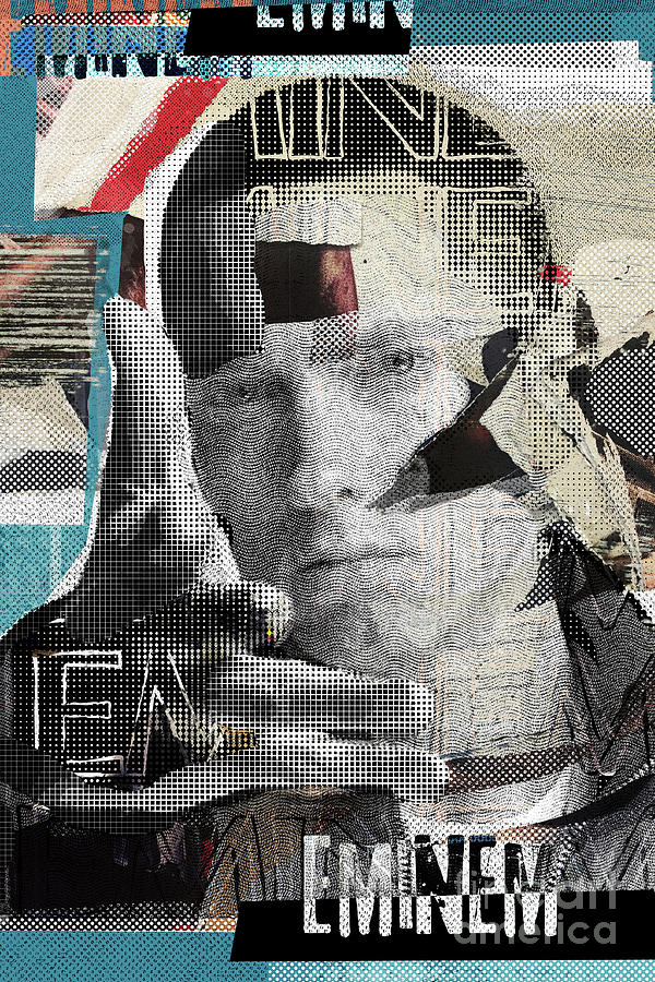 Torn Paper Eminem Digital Art by Luz Graphic Studio
