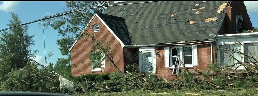 Tornado Home Damage Photograph by Catherine Wilson