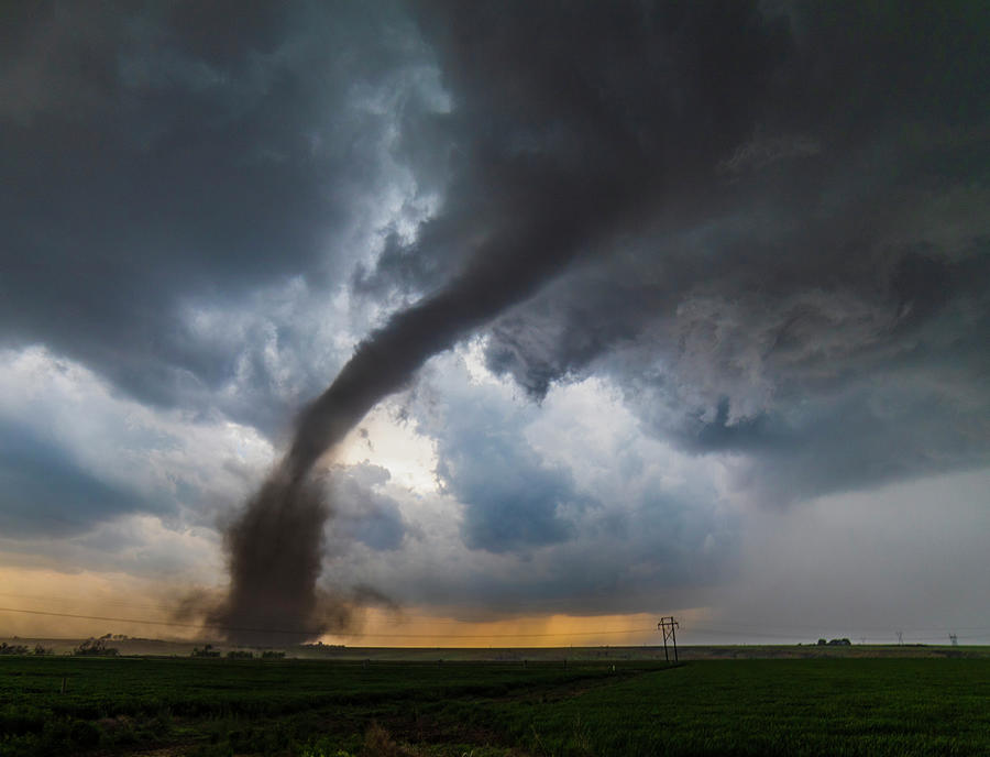 Tornado in Open Field Photograph by Tyler Schlitt - Pixels