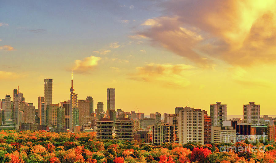 Toronto Autumn Cityscape 2020 Photograph by Charline Xia