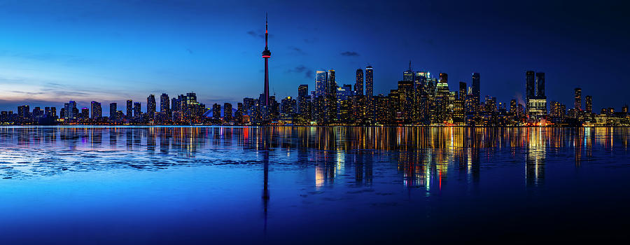 Toronto Blue Skyline Photograph by Dee Potter