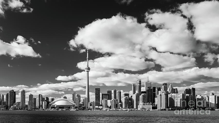 Toronto In Black And White Photograph