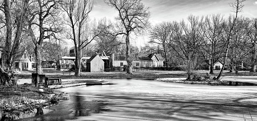 Toronto Island In Winter, Black And White Photograph