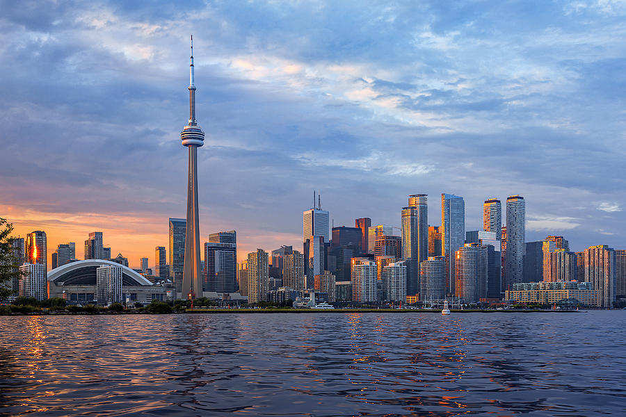 Toronto Skyline at Sunset, Canada Photograph by Istvan Kadar Photography
