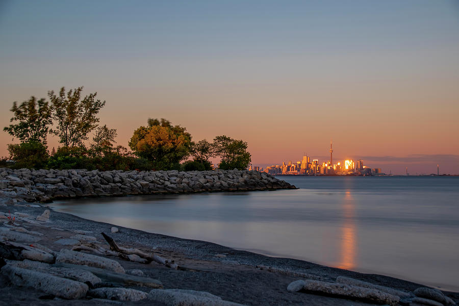 Toronto Skyline During Sunset Photograph by John Twynam - Pixels