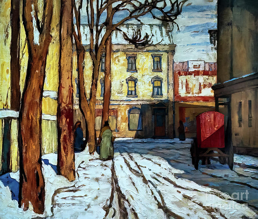 Toronto Street, Winter Morning by Lawren Harris 1920 Painting by Lawren Harris