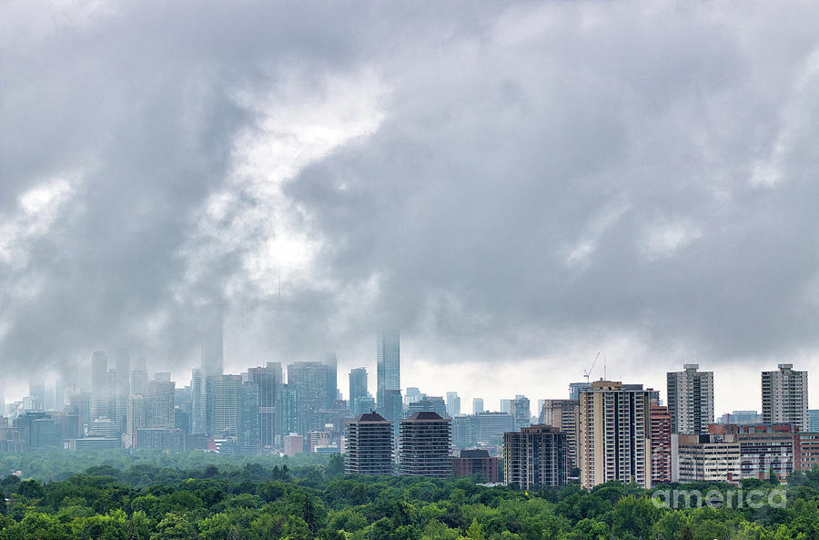 Dissipating Storm Clouds in Toronto 2020 Photograph by Charline Xia