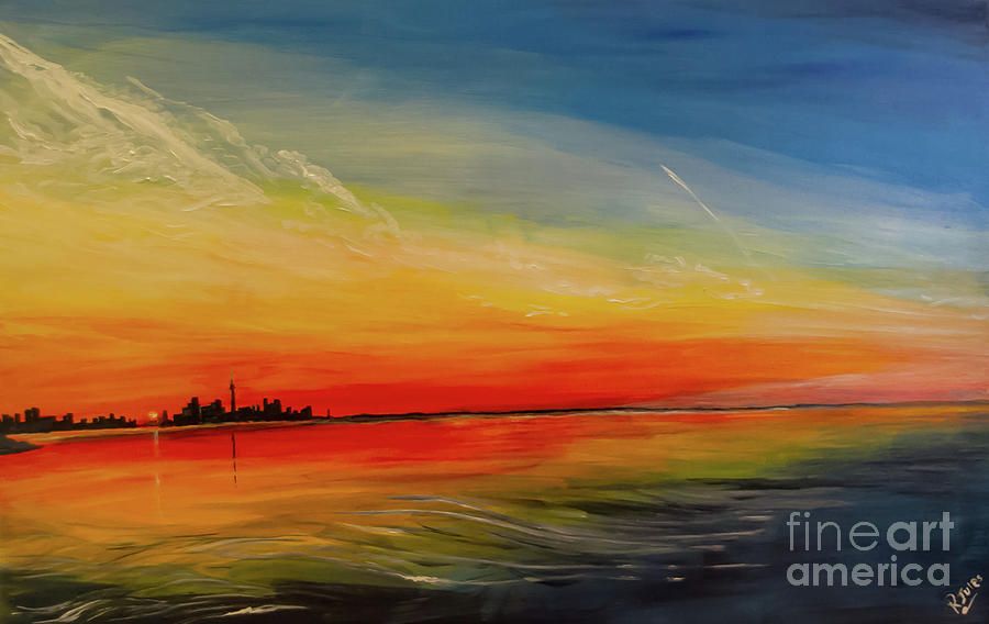 Toronto Sunrise Painting by Richard Jules