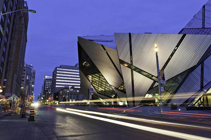 Toronto The Crystal Royal Ontario Museum illuminated Canada Photograph by fotoVoyager