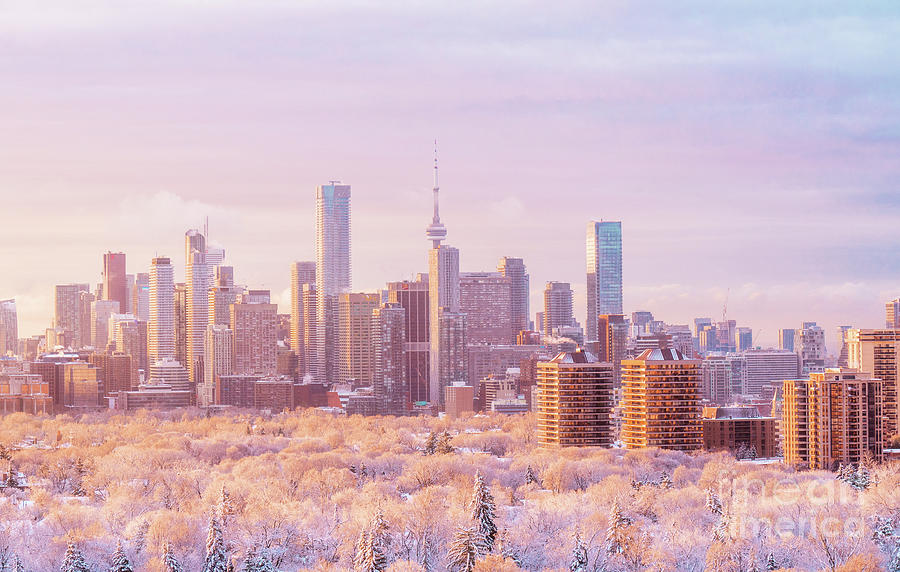 Toronto Winter Sunrise 2020 Photograph by Charline Xia