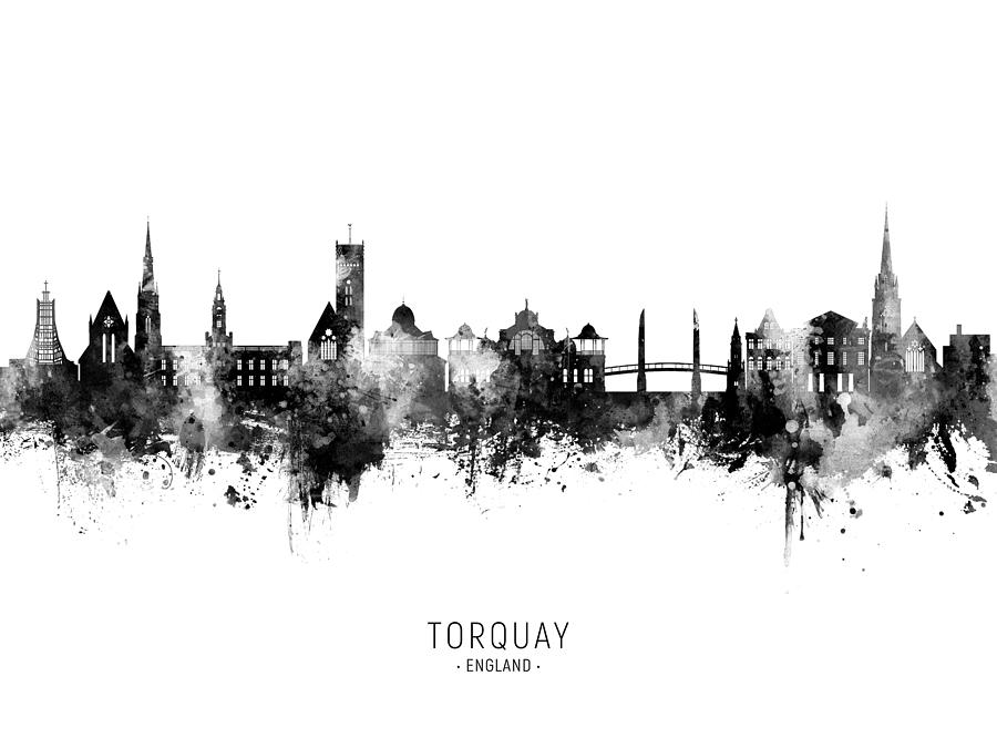 Torquay England Skyline #37 Digital Art by Michael Tompsett