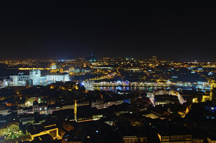 Torre dos Clerigos view over the city in Porto Photograph by Angelo DeVal