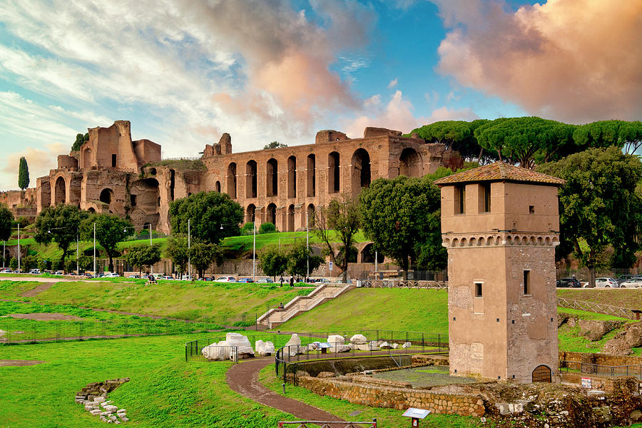 Torre Moletta and the Palatine Hill by Fabrizio Troiani Torre Moletta and the Palatine Hill by Fabrizio Troiani