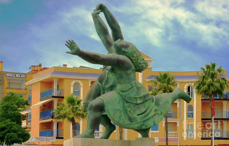 Torremolinos Costa del Sol Malaga Province Spain Statue from a painting by Pablo Picasso Photograph by Pics By Tony
